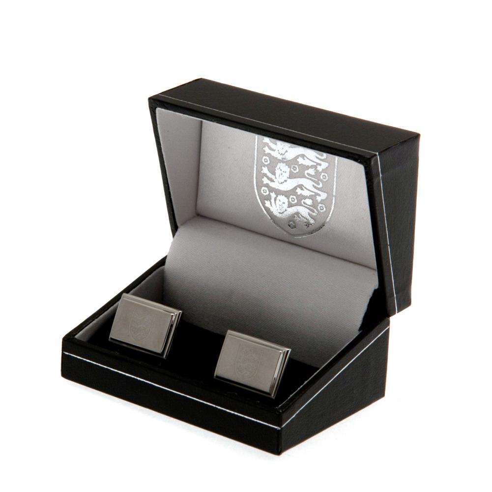 England FA Stainless Steel Cufflinks - Officially licensed merchandise.