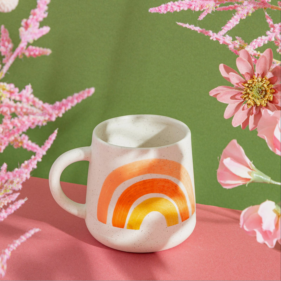 Hand Painted Rainbow Mug