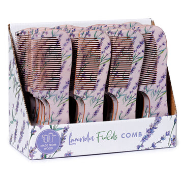 Wooden Comb - Pick of the Bunch Lavender Fields