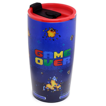 Reusable Stainless Steel Insulated Food & Drinks Cup 500ml - Game Over