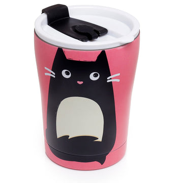 Reusable Stainless Steel Insulated Food & Drinks Cup 300ml - Feline Fine Cat