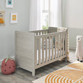 Babymore Caro Mini Cot Bed - Grey Wash - Babymore