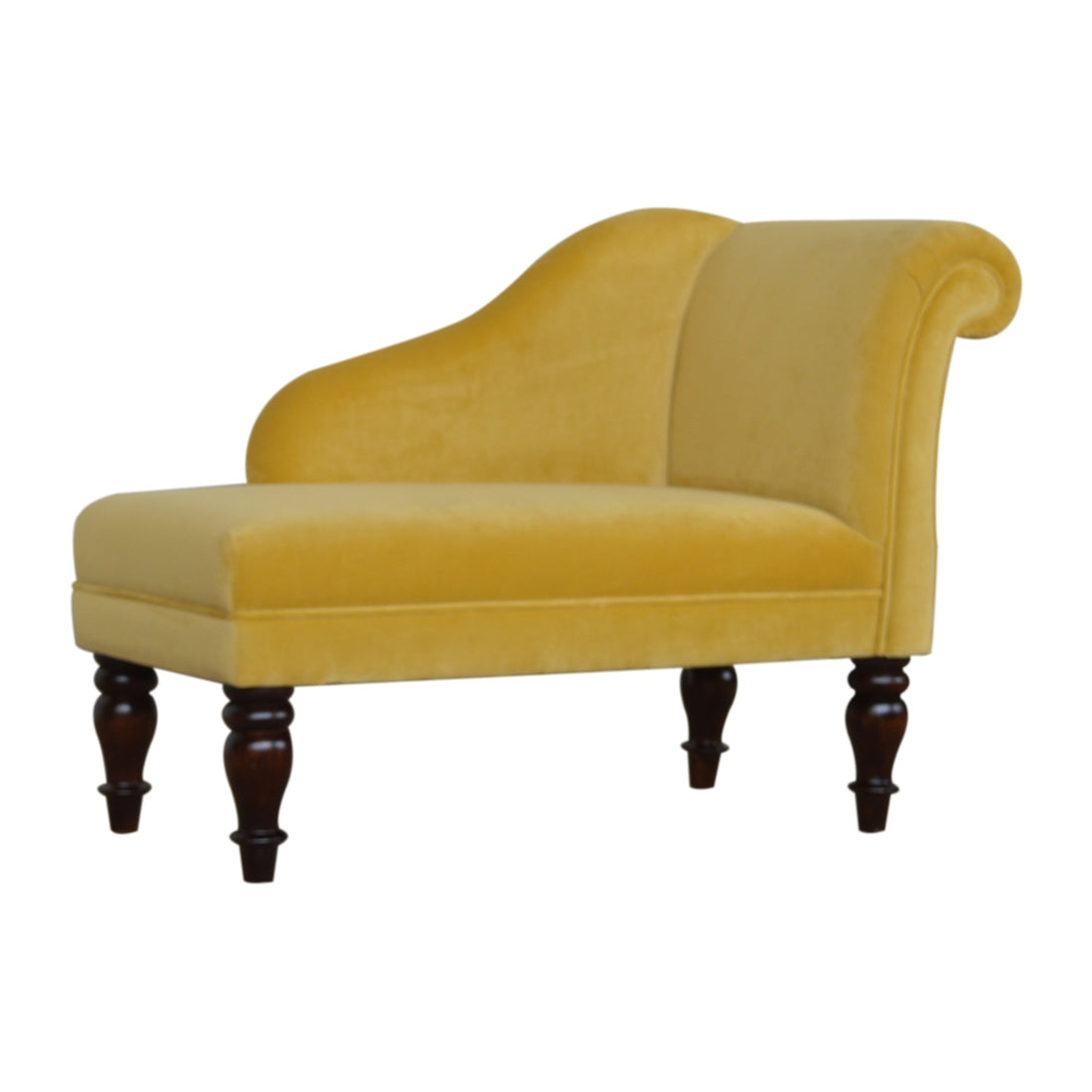 Mustard Velvet Chaise