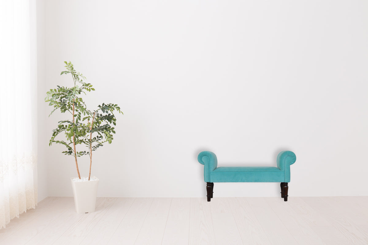 Aqua Velvet Bench