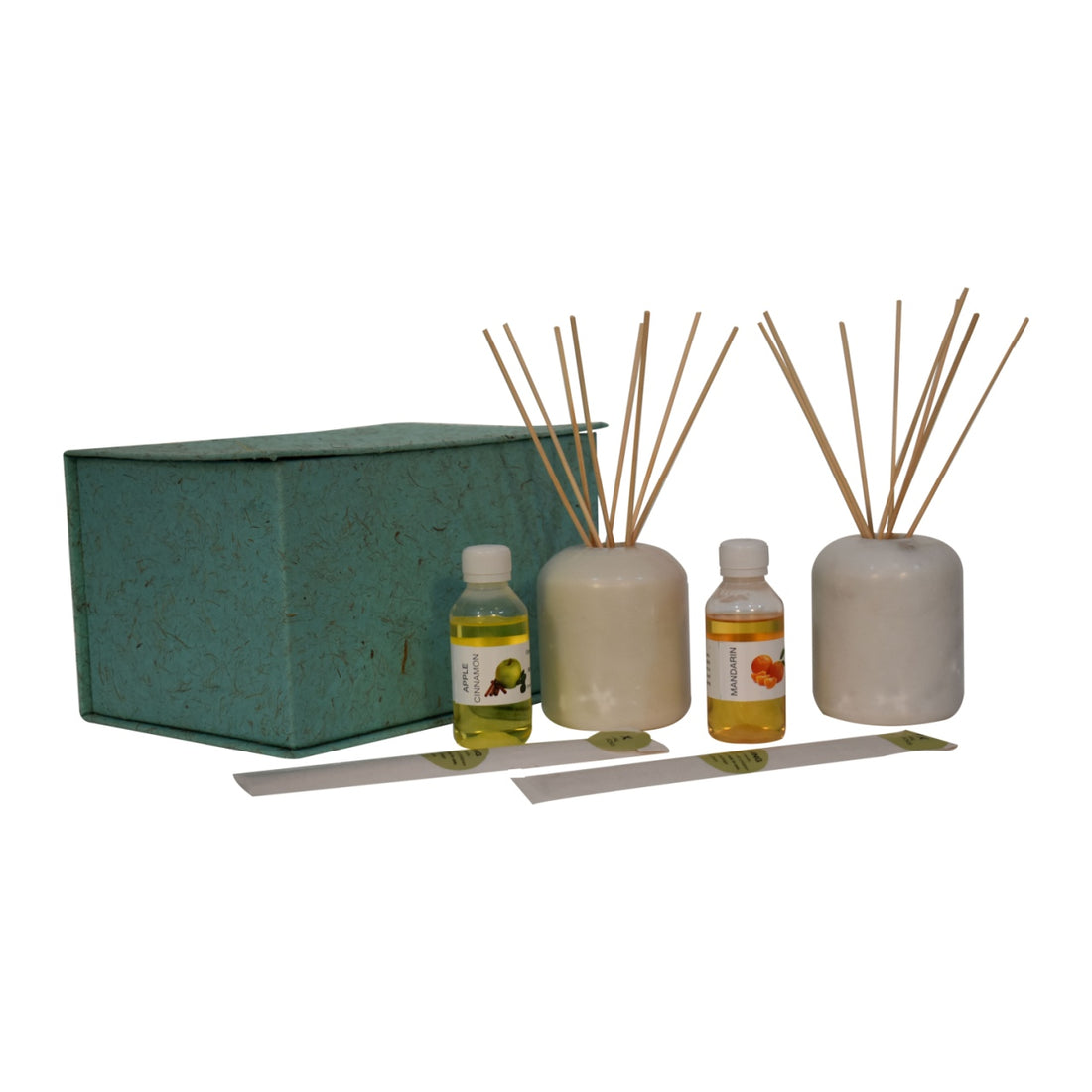 Marble Reed Diffuser Set (Mandarin & Apple Cinnamon)