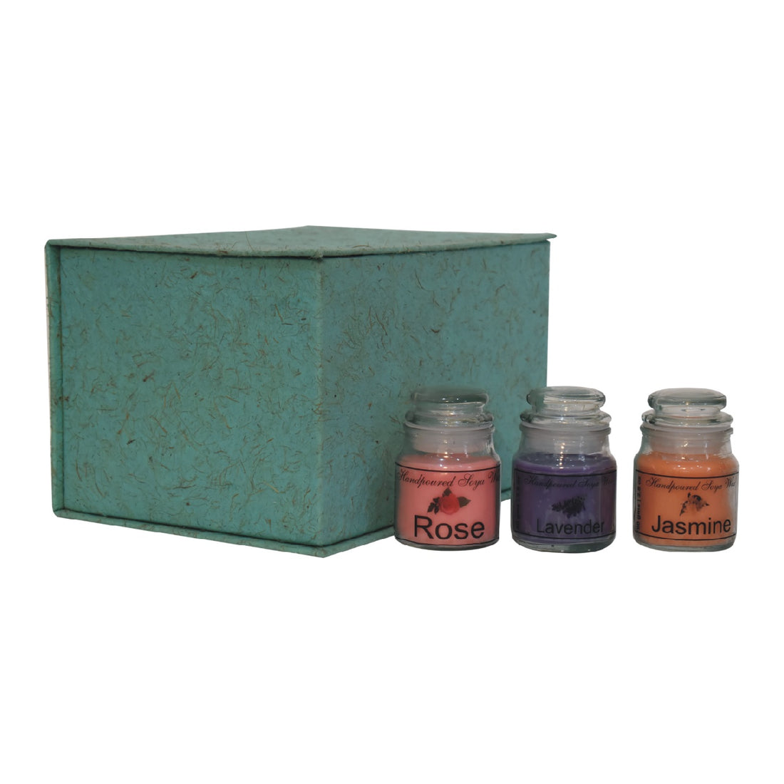 Hourglass Candle Set of 3 (Rose, Lavender, Jasmine)