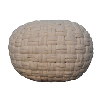 White Tube Pouffe