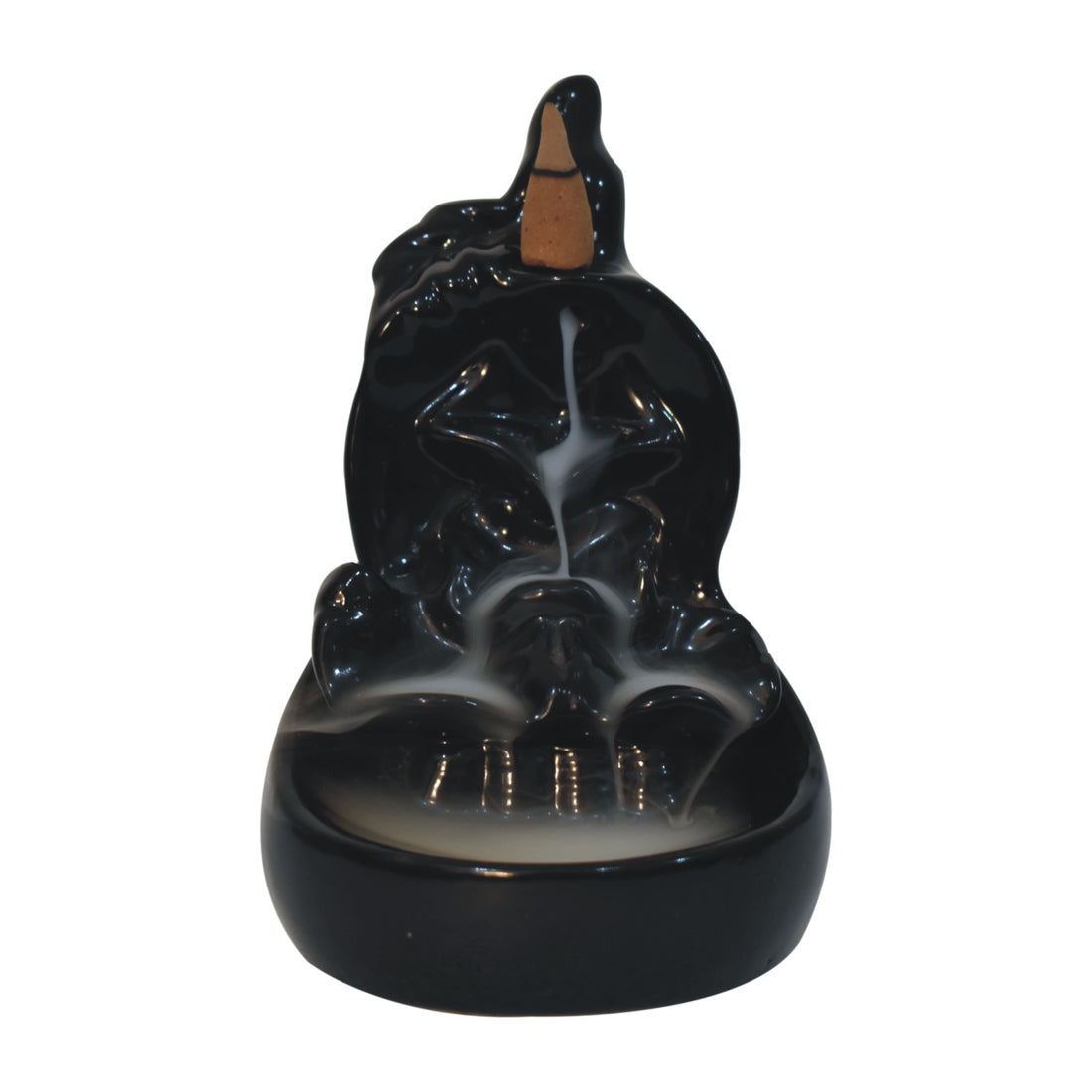 Temple Back Flow Burner Fountain Set - Cone Fragrances: Rose, Lavender, Jasmine, Tuberose, Incense Fragrances: Amber, Lavender, Oudh & Woods