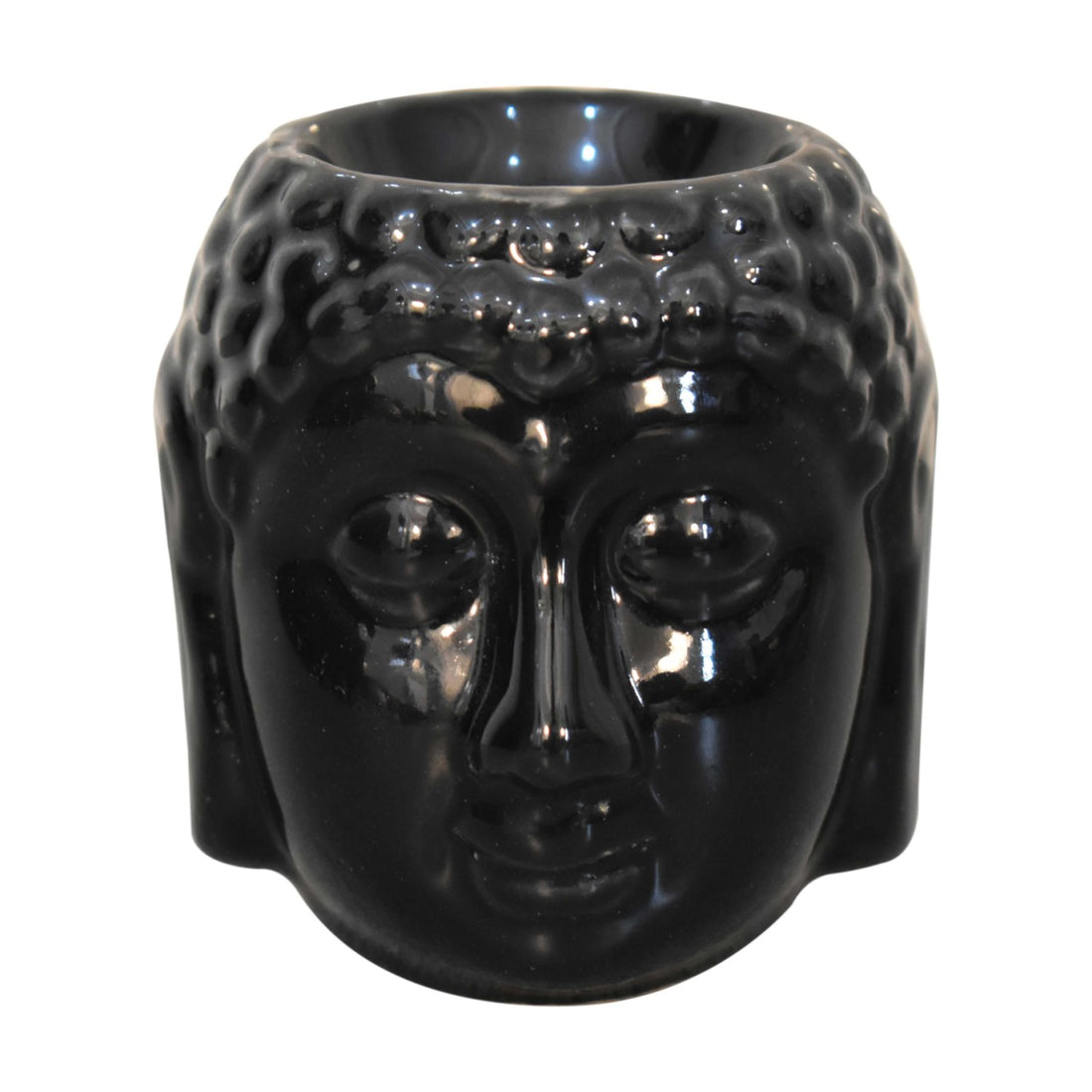 Black Buddha Oil Burner Set (Jasmine, Cinammon, Citronella)