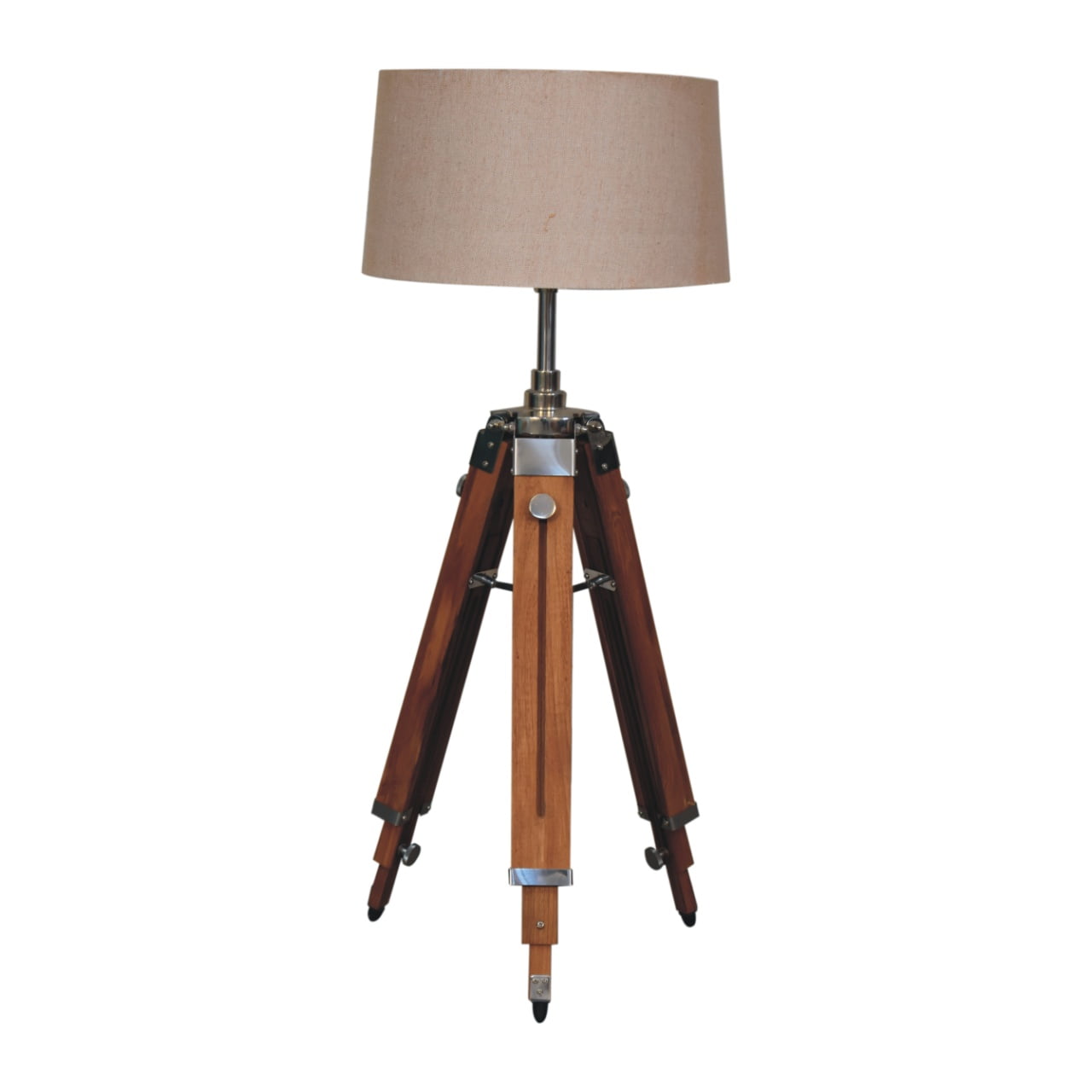 Wooden Tripod Floor Lamp