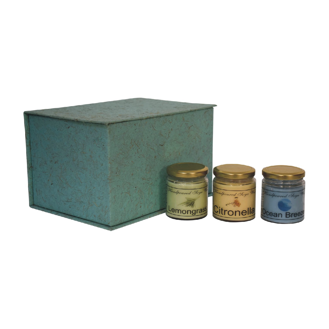 Candle Gift Set of 3 (Lemongrass, Citronella & Summer Tides)