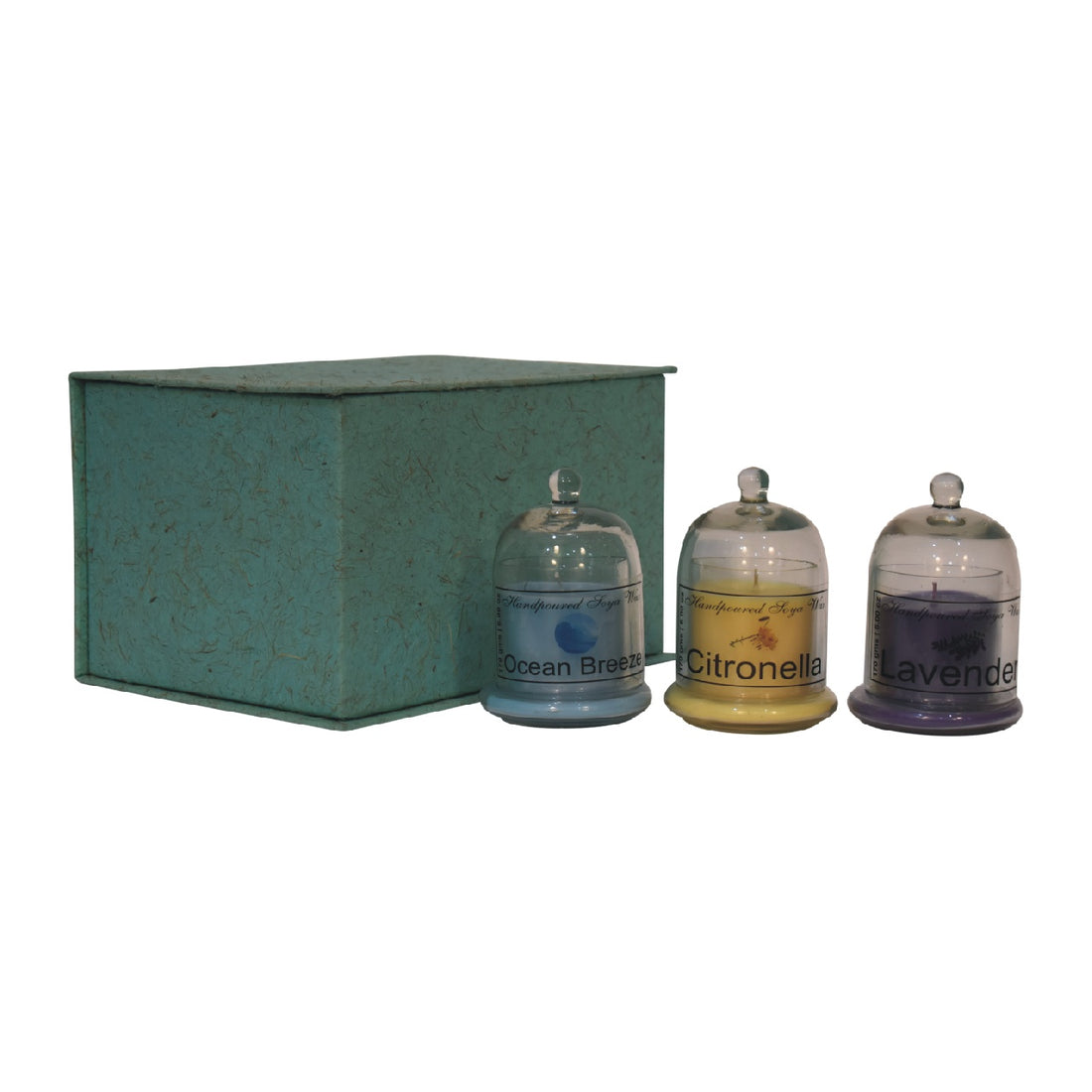 Bell Jar Candle Set of 3 (Citronella, Lavender, Summer Tides)