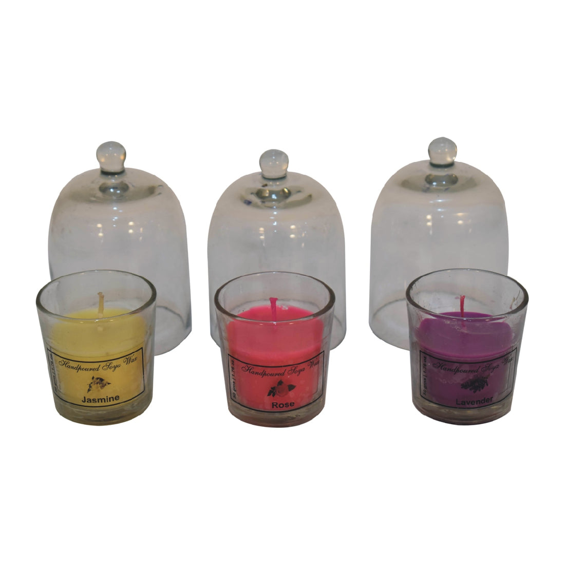 Round Candle Set of 3 (Rose, Jasmine, Lavender)