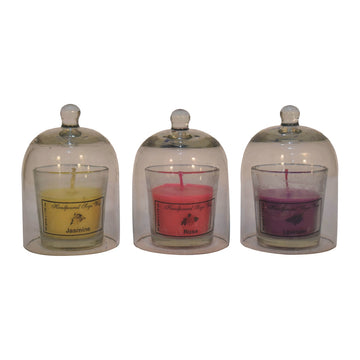 Round Candle Set of 3 (Rose, Jasmine, Lavender)