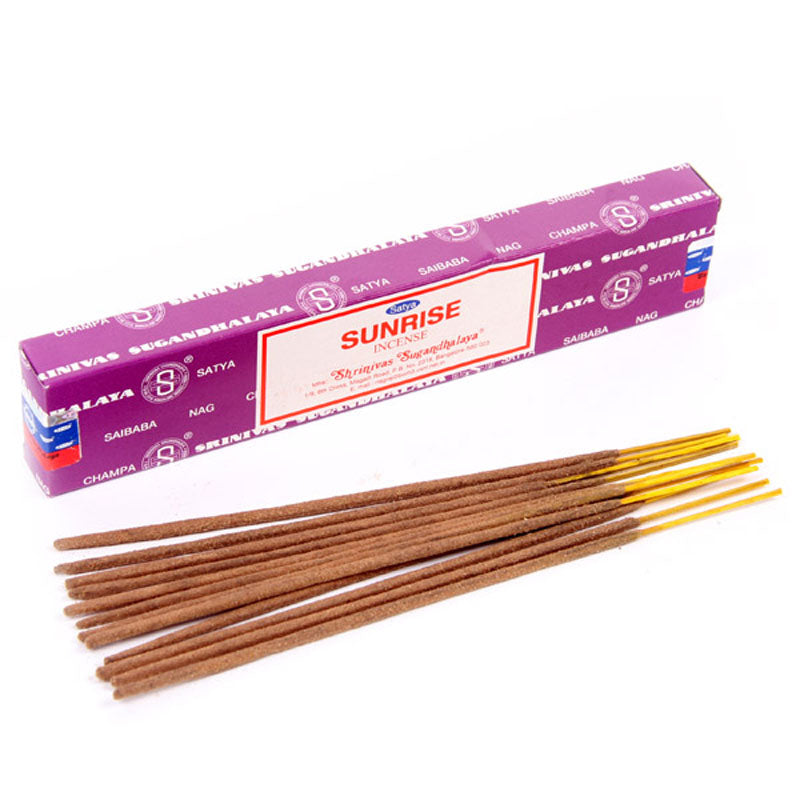 12x Satya Nag Champa Incense Sticks - Sunrise