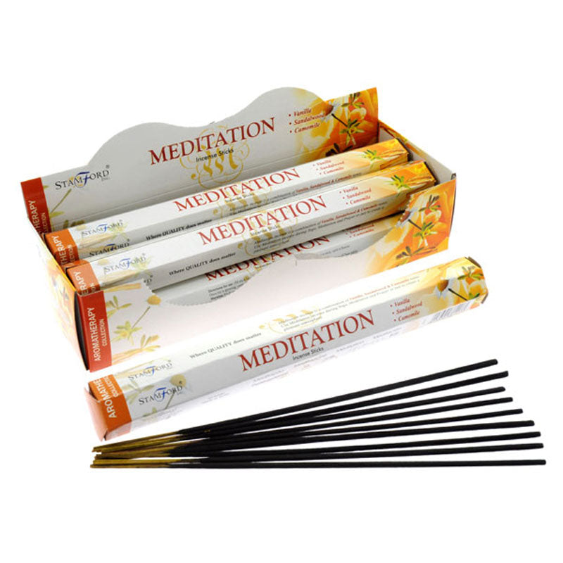 6x Stamford Hex Incense Sticks - Meditation