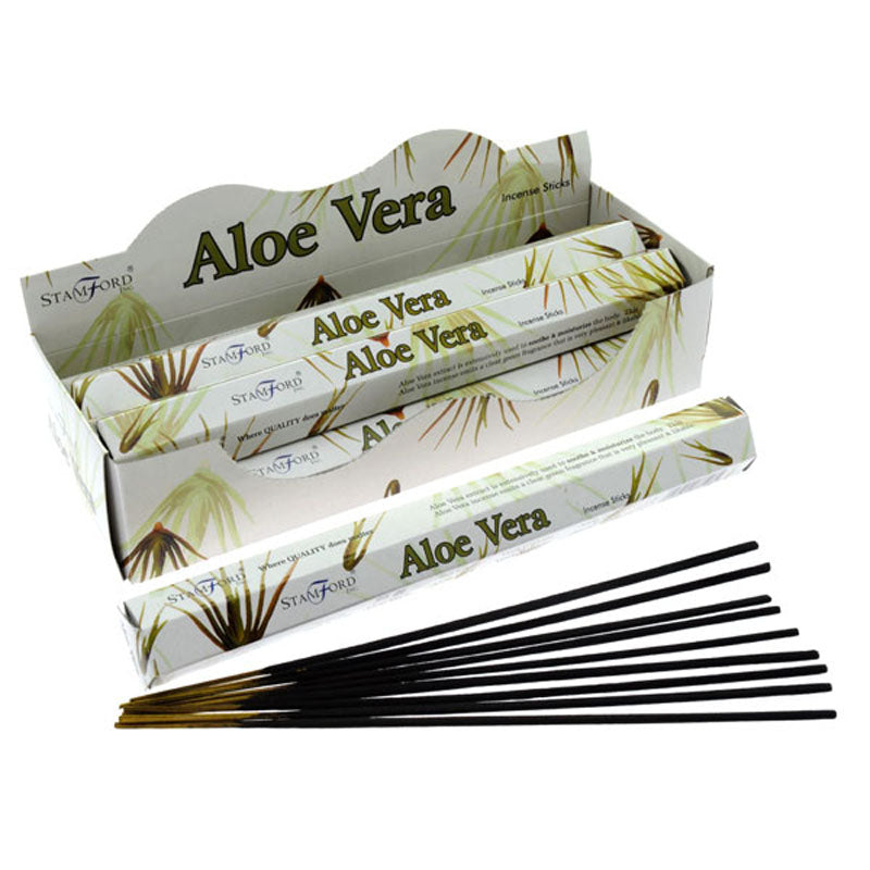 6x Stamford Hex Incense Sticks - Aloe Vera