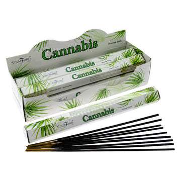 6x Stamford Hex Incense Sticks - Cannabis