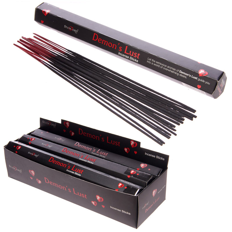 6x Stamford Black Incense Sticks - Demons Lust
