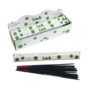 6x Luck Stamford Hex Incense Sticks