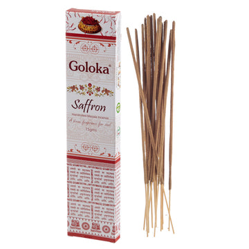 12x Goloka Masala Incense Sticks - Saffron