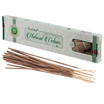 12x Goloka Incense Sticks - Natural Vetiver