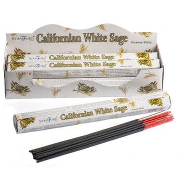 6x Californian White Sage Stamford Hex Incense Sticks