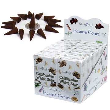 12x Stamford Hex Incense Cones - Californian White Sage