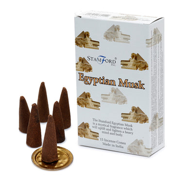 12x Stamford Hex Incense Cones - Egyptian Musk