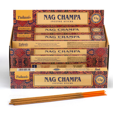 12x Nag Champa Tulasi Incense Sticks