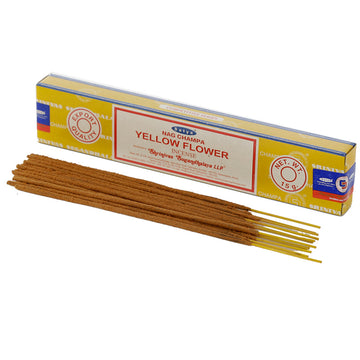 12x Nag Champa Sayta Yellow Flower Incense Sticks