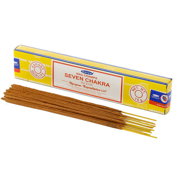 12x Nag Champa Sayta VFM Seven Chakra Incense Sticks