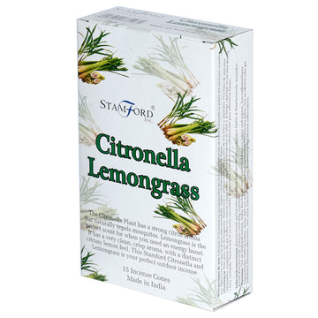 12x 37198 Stamford Incense Cones - Citronella & Lemongrass