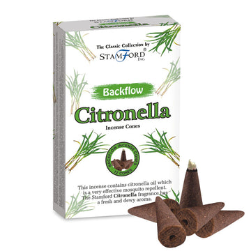 12x Stamford Backflow Incense Cones - Citronella