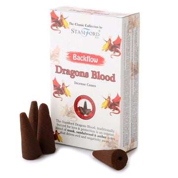 12x Stamford Backflow Incense Cones - Dragon Blood