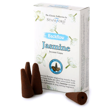 12x Stamford Backflow Incense Cones - Jasmine