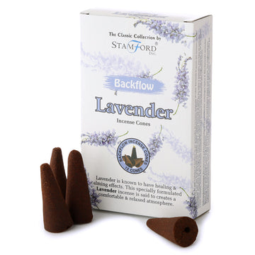 12x Stamford Backflow Incense Cones - Lavender