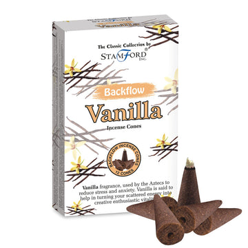 12x Stamford Backflow Incense Cones - Vanilla