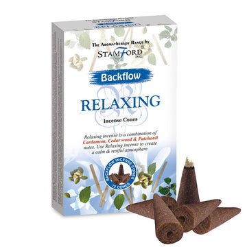 12x Stamford Backflow Incense Cones - Relaxing