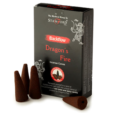 12x Stamford Backflow Incense Cones - Dragons Fire