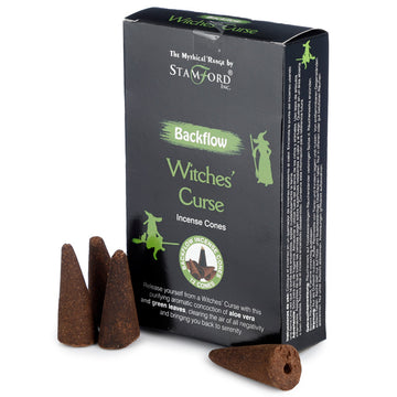 12x Stamford Backflow Incense Cones - Witches Curse