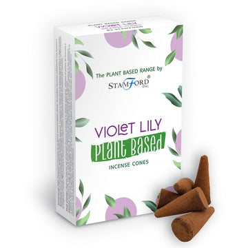 6x 46226 Stamford Plant Based Incense Cones - Violet Lilly