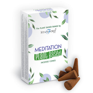 6x 46243 Stamford Plant Based Incense Cones - Meditation