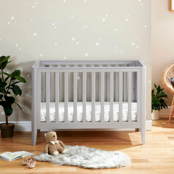 Babymore Iris Cot Bed – Grey - Babymore