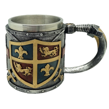 Decorative Tankard - Gold and Silver Coat of Arms