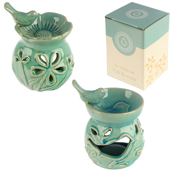 Ceramic Oil Burner - Bird Bath Design