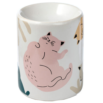 Cats Life Printed Ceramic Oil Burner