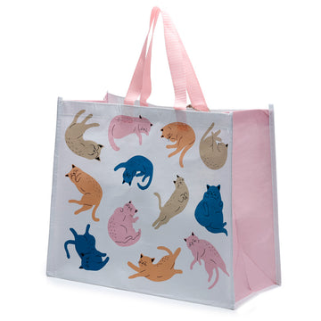 Recycled RPET Reusable Shopping Bag - Cat's Life