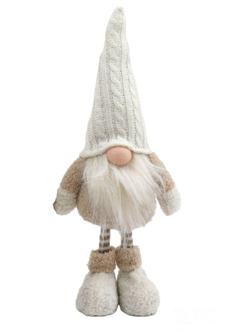 Standing Gonk With White Knitted Hat