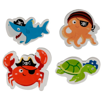 Fun Ahoy Ocean Pirate Friends Eraser